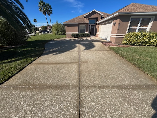 Driveway Washing Project In Port Orange, Florida