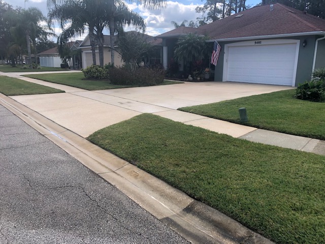 High Quality Driveway Washing Project In Port Orange, Florida