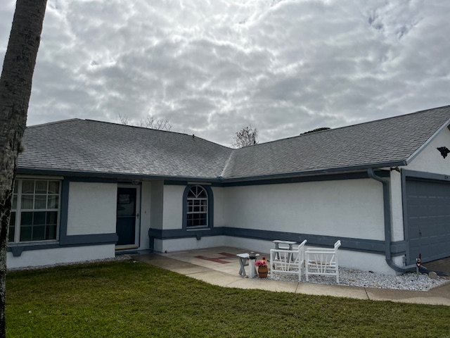 Night And Day Difference Roof Washing Project In Port Orange, Florida