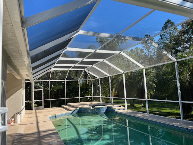 Preventative Pool Enclosure Cleaning in Port Orange, Florida