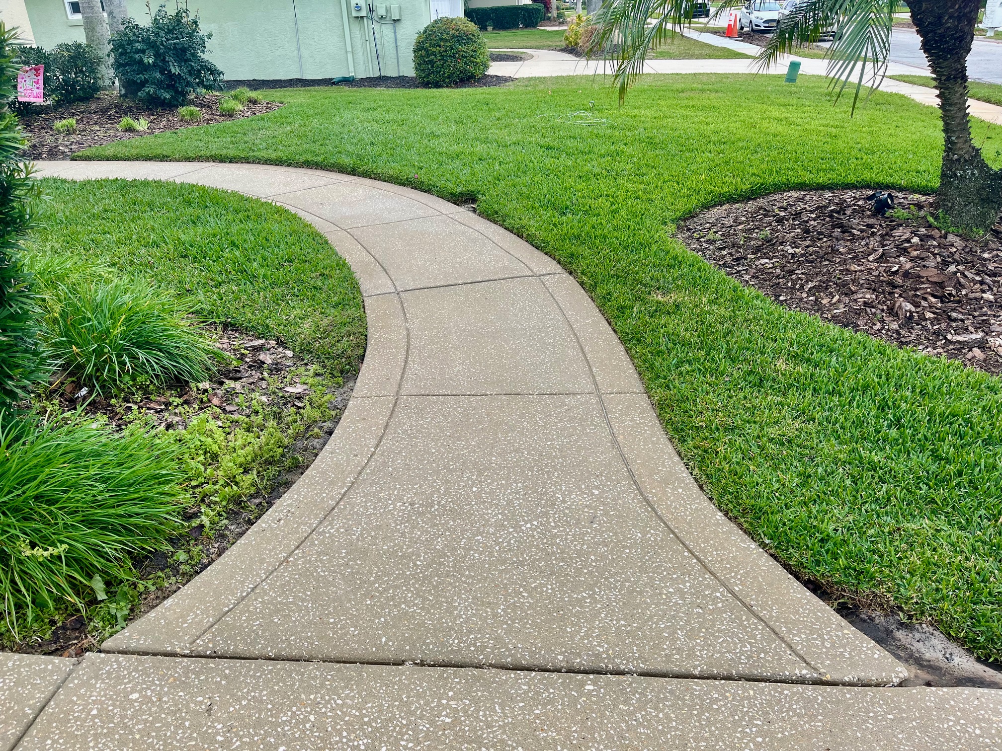 Sidewalk Washing Project In Port Orange, Florida