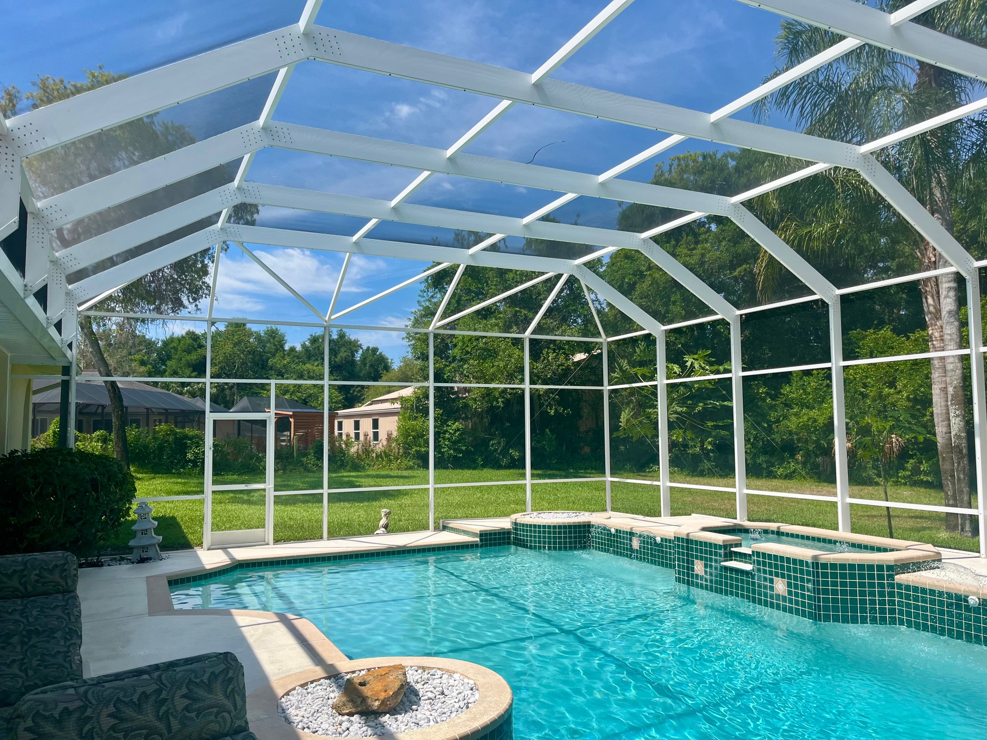Stellar Pool Enclosure Cleaning In Port Orange, Florida