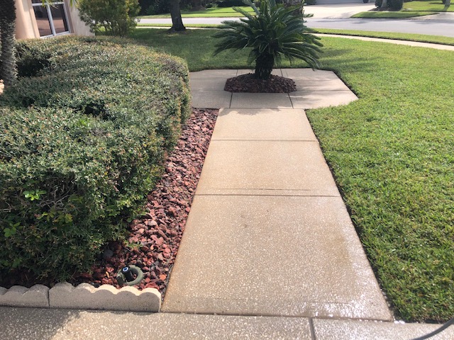 Superb Sidewalk Washing Project In Port Orange, Florida